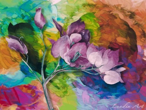 Digital Art/ArtWork/Painting/Kunst/Maleri/Autumn Branch - Jens Lundin Art