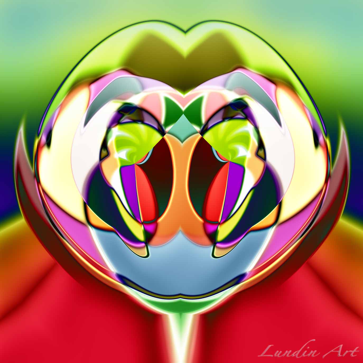 Digital Art/ArtWork/Painting/Kunst/Maleri/Curious Bubble - Jens Lundin Art