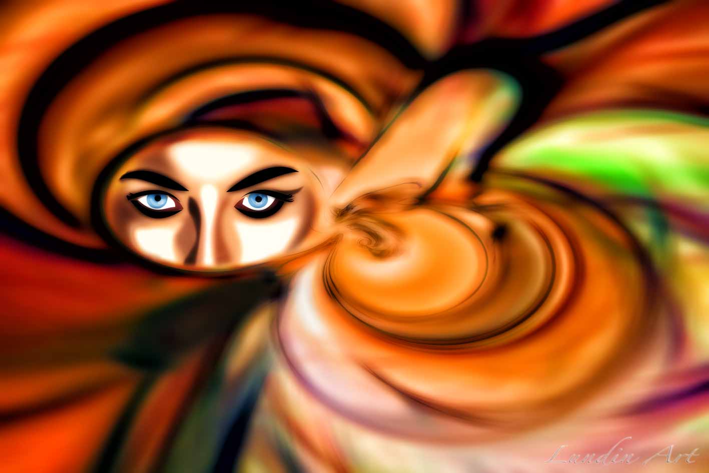 Digital Art/ArtWork/Painting/Kunst/Maleri/Eye contact - Jens Lundin Art