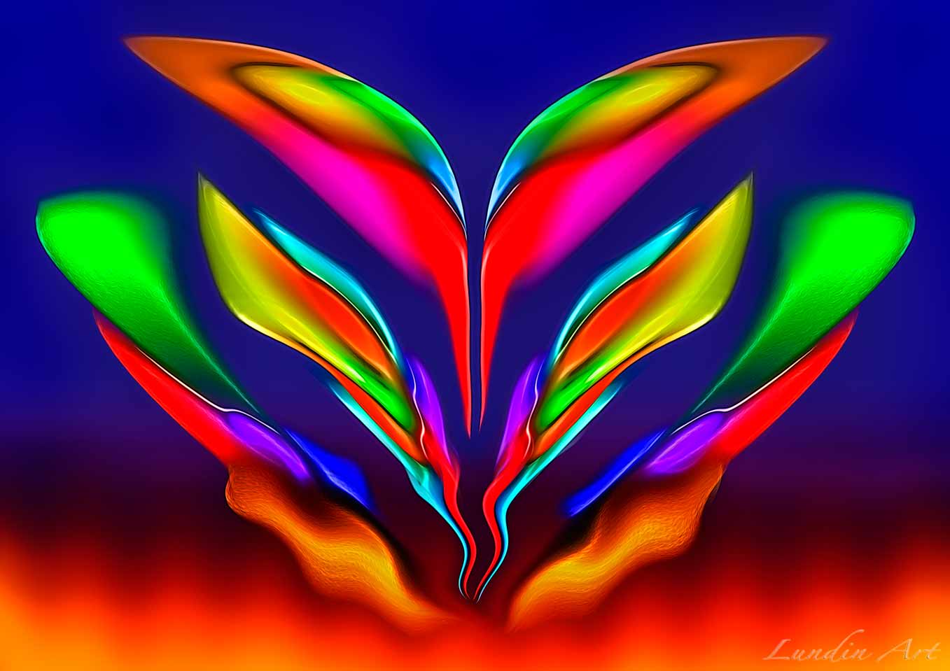 Digital Art/ArtWork/Painting/Kunst/Maleri/Heat melting colors - Jens Lundin Art