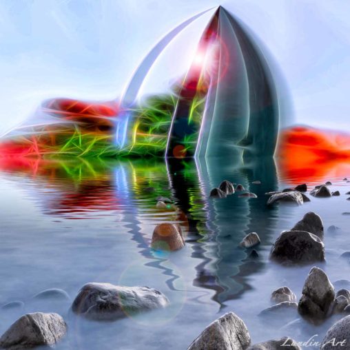 Digital Art/ArtWork/Painting/Kunst/Maleri/Visit from below - Jens Lundin Art