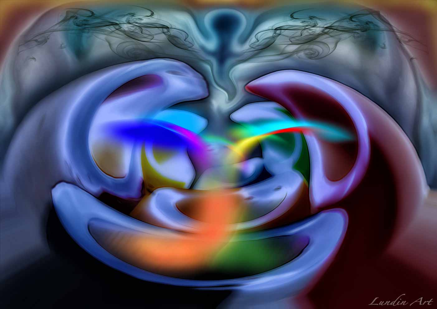 Digital Art/ArtWork/Painting/Kunst/Maleri/Watcher of the colors - Jens Lundin Art