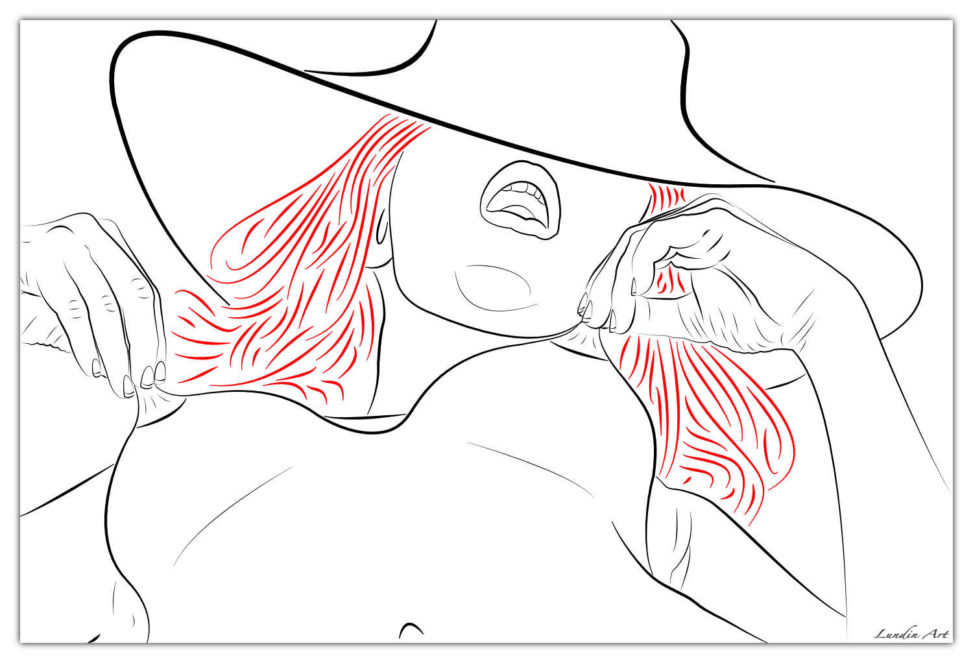 Digital Art/ArtWork/Painting/Kunst/Maleri/Erotic/Nude/Naked/Pulling out the joy- Jens Lundin Art