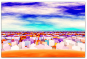 Digital Art/ArtWork/Painting/Kunst/Maleri/Cityspace in the desert - Jens Lundin Art
