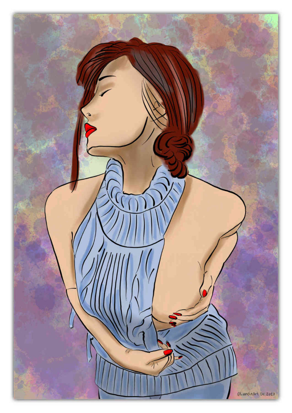 Digital Artac,ArtWork,Painting,Kunst,Maleri,Erotic,Erotisk,Tension,Spænding,Jens Lundin Art