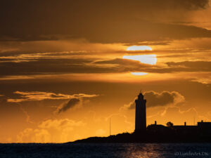 Digital Art,ArtWork,Painting,Kunst,Maleri,Photo,Nature,Sunrise at Strib Lighthouse,Solopgang over Strib fyr,Jens Lundin Art,Jens Lundin